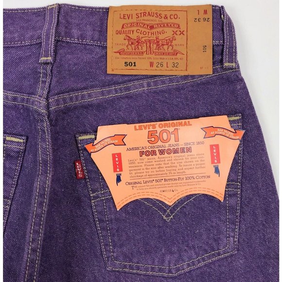 Levi's Purple Straight Leg Jeans - Picture 10 of 10